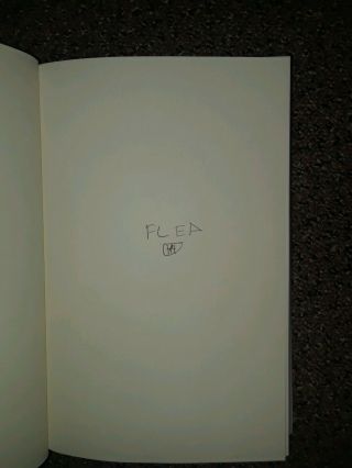 Flea Hand Signed First Edition Book Acid For The Children