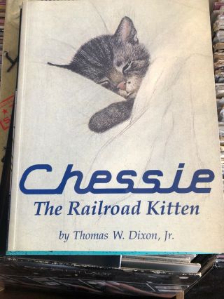 Chessie The Railroad Kitten Book Thomas Dixon Railway Advertising Cat Antique