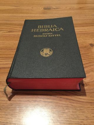 Hebrew Bible Vintage Biblia Hebraica Edidit Rudolf Kittel 1937 Hardcover Germab