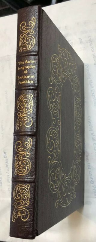 Easton Press The Autobiography Of Benjamin Franklin 100 Greatest Books 1976