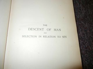 Th Descent of Man and Selection In Relation To Sex by Charles Darwin,  1874 3
