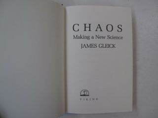 Chaos Chaotic Behavior Systems Nature Pattern Gleick Butterfly Effect DJ 1987 2