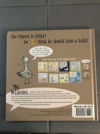 Mo WILLEMS The Pigeon Needs A Bath Signed 3