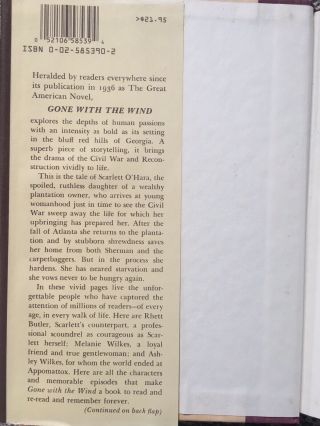 Gone with the Wind by Margaret Mitchell,  Hardcover Book With Handmade Bookmark 3