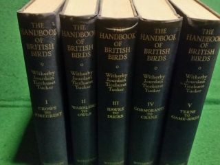 The Handbook Of British Birds Volumes 1 - 5.  Witherby Etc.  2nd Edition 1944