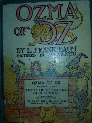 Ozma Of Oz By L.  Frank Baum,  1907