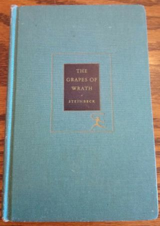 The Grapes Of Wrath By John Steinbeck,  1939,  Pub.  By Random House Modern Library