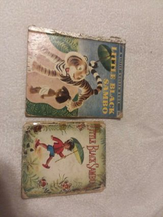 2 Little Black Sambo Books 1948 1950
