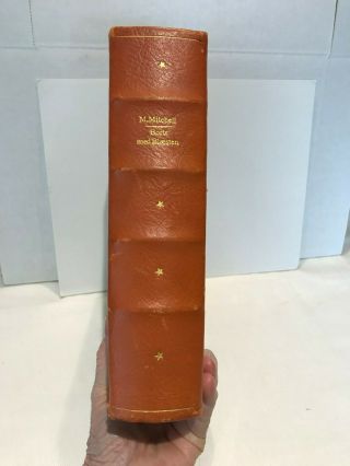 1942 Gone With The Wind,  Danish Edition,  3/4 Bound Leather & Decorative Binding 3