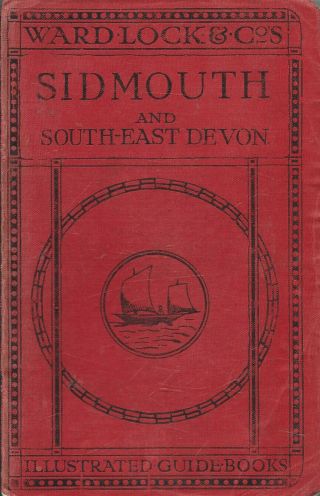 Very Early Ward Lock Red Guide - Sidmouth & South East Devon - 1915/16 - Rare