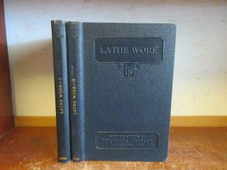 Old Lathe Work Book Set Turning Metal - Work Woodworming Tool Turret Gauge Cutting