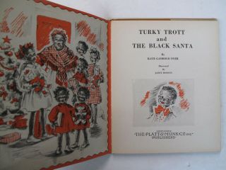 Children ' s African Americans Black Santa Clause Turky Trott Illus Christmas 1942 3