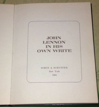 The Beatles 3 on John Lennon 1st Ed In His Own Write 1964 Who Killed? and More 3