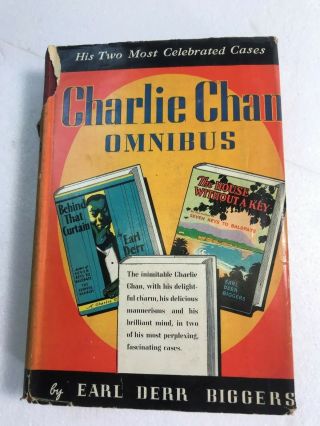 Charlie Chan Omnibus By Earl Derr Biggers 1928 Hc/dc B4