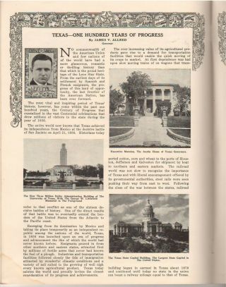 1936 Texas Centennial Encyclopedia of Texas Mug Book Promotion Booklet 3