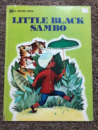 1961 A Golden Book: Little Black Sambo Helen Bannerman Large Book