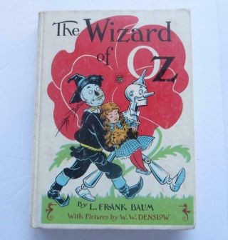 1956 The Wizard Of Oz L Frank Baum Ww Denslow Vintage Children 