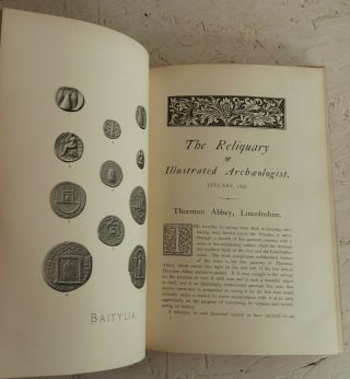 Vintage Book 1896 The Reliquary Illustrated Archaeologist Vol Ii Antiquities