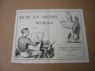 How An Artist.  Lawson Wood Etc.  Circa 1930 Large Format Art Ref Booklet
