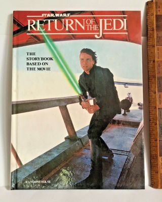 Vintage Star Wars Return Of The Jedi Movie Photo Story Book Hb Usa Exc