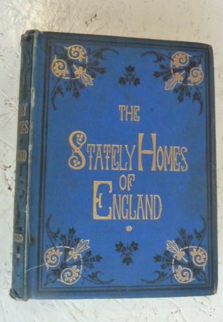 Vintage Book 1877 The Stately Homes Of England Part 1 Jewitt Hall Alton Towers