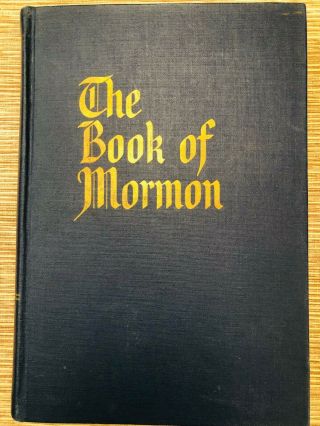 Rare / Hard To Find - The Book Of Mormon 1962 Vintage Large Print Edition