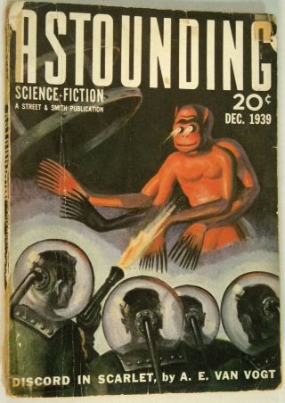 Astounding Science Fiction Pulp Dec 1939 Gray Lensman By E E Smith,  Space Opera