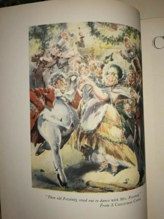 Christmas in Dickens Everett Shinn Color Illustrated 1st Ed. ,  Dust Jacket 1941 3
