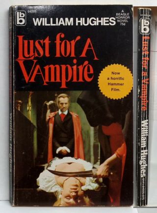 Lust For A Vampire Beagle Horror 1971 1st Printing Christopher Lee Hammer Movie