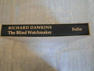 The Blind Watchmaker By Richard Dawkins.  Folio Society.  Hardcover Slipcase.