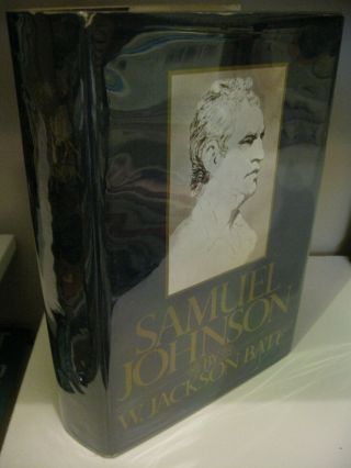 Samuel Johnson By W.  Jackson Bate 1st Edition/3rd Printing 1977 Very Good/vg