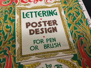 1952 Speedball Text,  Lettering and Poster Design Book for Pen and Brush 3