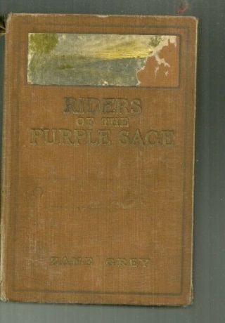 Riders Of The Purple Sage By Zane Grey (1912) 3rd Print Hc