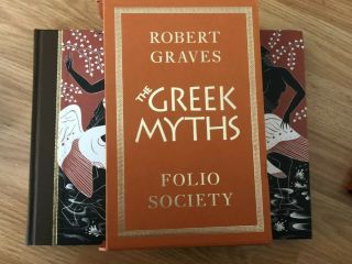 The Greek Myths By Robert Graves Folio Society Volume 1 & 2 Hardcovers