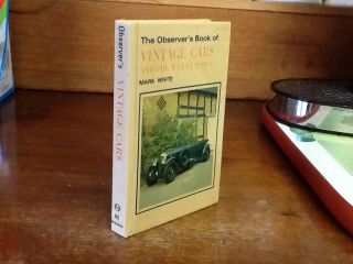 Observers Book Of Vintage Cars 1982 :