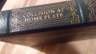Collision At Home Plate By James Reston Jr.  Signed 1st Ed - Easton Press Leather