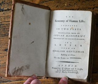 The Economy Of Human Life By Lord Chesterfield John Hill Antique Book 1785