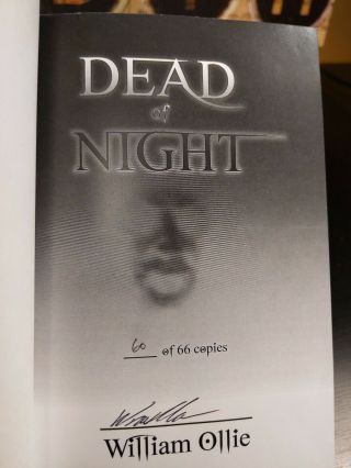 DEAD OF NIGHT William Ollie Thunderstorm Books Signed Limited Horror Hardcover 2