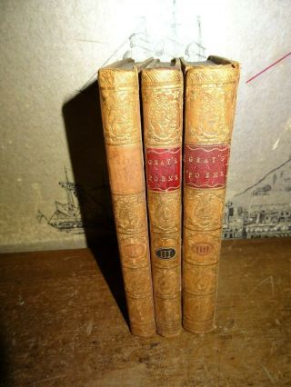 1778 Poems Of Mr Gray & Memoirs Of His Life & Writings By Mason Vols Ii - Iv ^