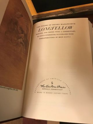 The Poems of Henry Wadsworth LONGFELLOW Leather Bond Louis Untermeyer 3