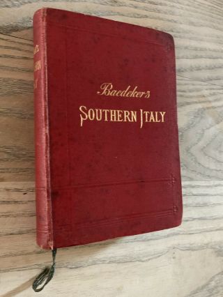 1912 Southern Italy & Sicily,  Malta,  Sardinia,  Corfu Baedeker 