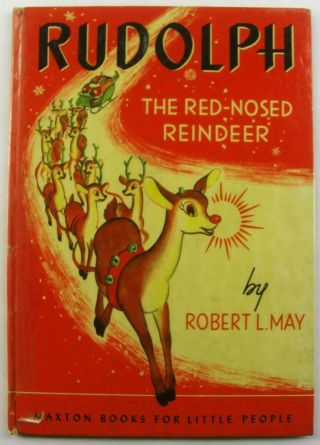 1939 Rudolph The Red Nosed Reindeer Robt L May Christmas Maxton Book