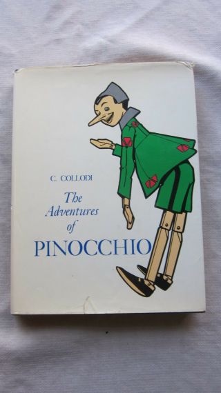 Old Book The Adventures Of Pinocchio By C.  Collodi 1969 Dj Gc