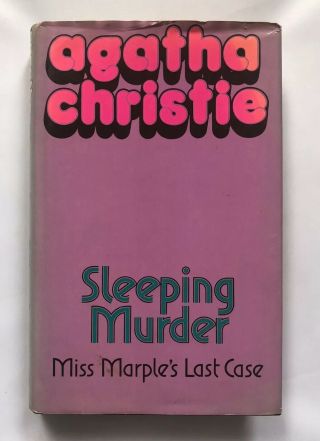 Agatha Christie Crime Fiction 1st Ed In Dj 1976 - Sleeping Murder.  Miss Marple