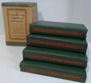 The Comedies And Tragedies Of Shakespeare In 4 Volumes (1944,  Hc With Slipcase)