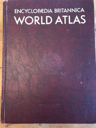 Encyclopedia Britannica World Atlas 1964 University Of Chicago