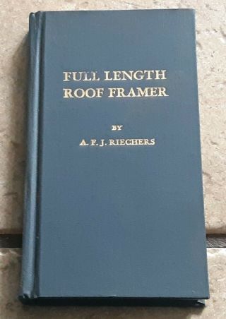 Full Length Roofing Framers Guide With Standard And Difficult Measurement Book