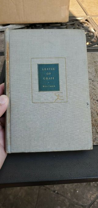 Leaves Of Grass Walt Whitman Modern Library 1921 Hardcover
