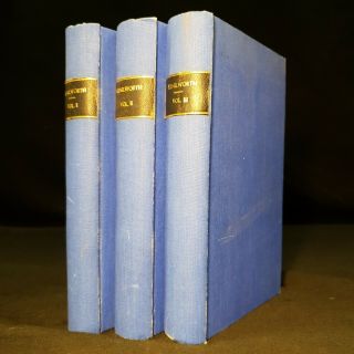 1821 Kenilworth A Romance 3vol First Editions Sir Walter Scott Rebound In Cloth