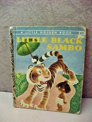 Little Black Sambo,  Vintage,  A Little Golden Book Copyright 1948 Black Mem